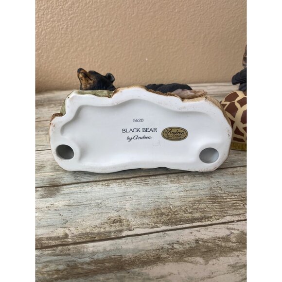 Set of 3 Andrea by Sadek Wildlife Bear Eagle Giraffe Figurines Japan Porcelain - Picture 6 of 16